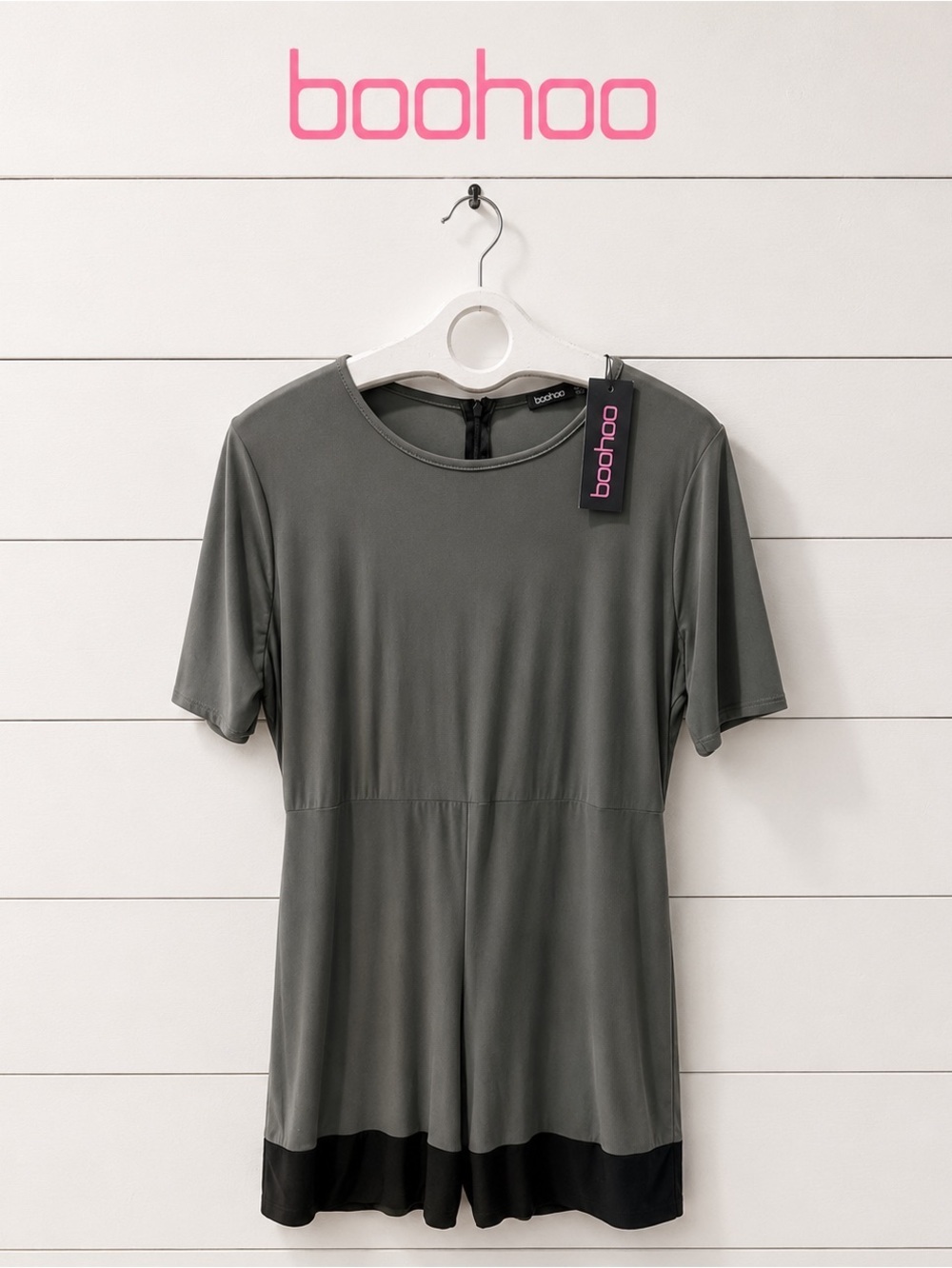 Boohoo Colorblock Romper – NWT – Size 18